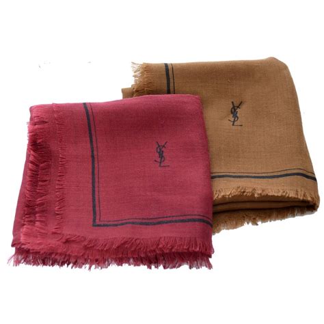 ysl mens silk scarf|yves saint laurent cashmere scarf.